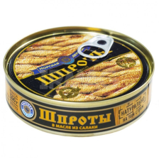 Шпроты в масле из салаки Морская Держава 160гр