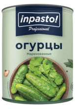 Огурцы маринованные ж/б 9,7кг (5600гр) Inpasto! РФ