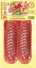 Сальчичон с/к в/у нарезка 80гр 1/10шт Иней