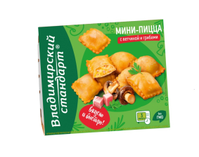 Мини-пицца с ветчиной и грибами 250гр 1/12шт Стародворье)