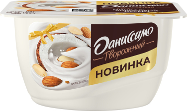 Даниссимо творожный продукт 130гр 1/8шт миндаль/кокос 6,8%