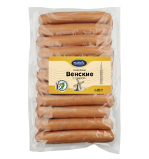 Сосиски Венские с сыром газ Балтия ~1кг