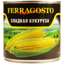 Кукуруза ж/б 425мл (250гр) 1/12шт TM FERRAGOSTO Китай