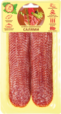 Салями с/к в/у нарезка 100гр 1/10шт Иней