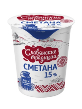 Сметана 15% Славянские Традиции 380гр