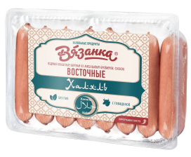 Сосиски Восточные Халяль Вязанка п/а в/у 330гр 1/8шт Стародворье