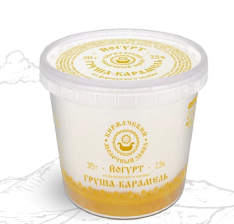 Йогурт Груша-Карамель 315гр ВЕДРО 2,5% 1/6шт КМК