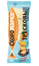 Котлеты из тресковых пород рубленые в панировке Скорожарка в/у  0,3/2,4кг+