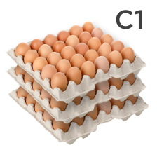 Яйцо МЫТОЕ дезинфицированное С1 клетка 180шт/кор РОСКАР