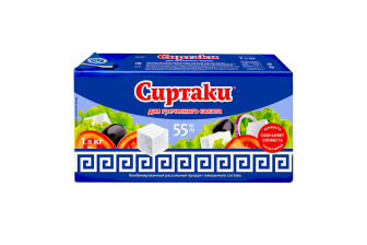 Сиртаки для греческого салата Оriginal рассольный продукт 55% 1кг 1/12шт)