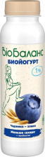 Био-Баланс биойогурт питьевой 270гр 1/6шт Черника/Злаки 1%