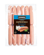 Сосиски Сочинки Молочные Бордо п/а з/а~1,3кг Стародворье