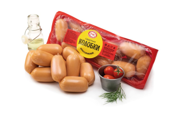 Сардельки Колобки Классические охл и/о ~700гр/~7кг Максимум качества
