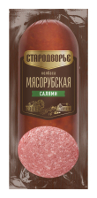 Салями Мясорубская с рубленым шпиком в/к 350гр 1/6шт Стародворье