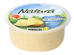 Легкий сыр 30% цилиндр 200гр 1/12шт Арла Натура)