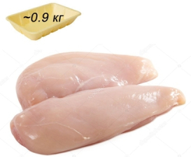 Филе грудки кур ОХЛ Назия подложка 0,9/9кг+