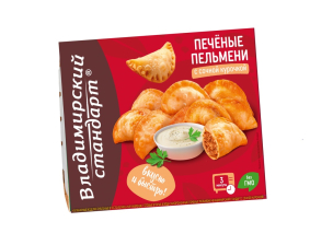 Печеные пельмени с сочной курочкой 250гр 1/12шт Стародворье