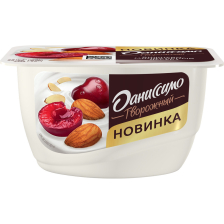 Даниссимо творожный продукт 130гр 1/8шт Вишня, Миндаль 6,1%