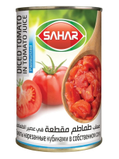 Томаты резаные кубиком в с/с ж/б 400гр SAHAR Иран