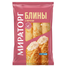 Блины с творогом 360гр 1/8шт Мираторг