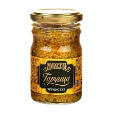 Горчица зернистая ст/б Махеев РФ 190гр