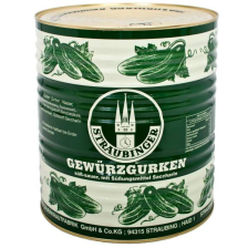 Огурцы маринованные ж/б  9,7кг (5,6кг) 100/110 Страубингер