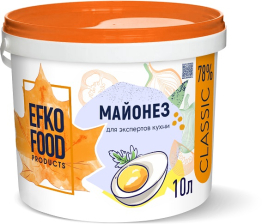 Майонез Classic 78% 9,4кг (ведро) Эфко Фуд