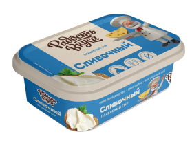Плавленый сыр (ванночка) сливочный 30% 180гр 1/12 шт ТМ Радость вкуса
