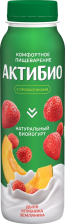 АктиБио питьевая 260гр 1/9шт Дыня Клубника Земляника 1,5%