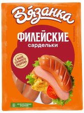 Сардельки Филейские ВЯЗАНКА черева н/о ~1,3кг СтД