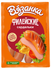 Сардельки Филейские ВЯЗАНКА черева н/о ~1,3кг СтД