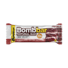 Батончик неглаз со вкусом Красный бархат 60гр (кор/20шт) BOMBBAR)