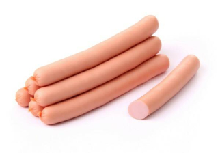 Сосиски Нежные со Сливками в/с из мяса птицы б/о газ ~1,9кг Брест