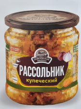 Рассольник купеческий 460гр ст/б 1/8шт Семилукская трапеза