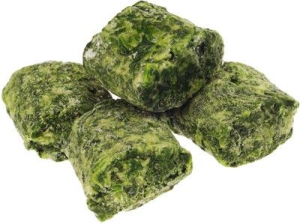 Шпинат измельченный (шайба) с/м (10кг) Китай