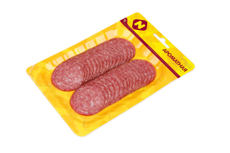 Колбаса Ароматная с/к в/у нарезка Останкино 100гр