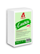 Сливки ТБА ультрапастеризованные 20% 1л 1/12шт ЛМК