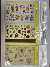 Набор наклеек пасхальный 9гр (1пенал-30шт) (Цветы,Ретро) Русский Аппетит