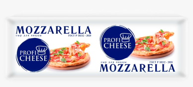 Моцарелла сыр для пиццы  42% ~2кг PROFI CHEESE