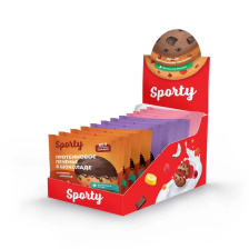 Ассорти протеинового печенья глазированного 40гр (кор/12шт) SPORTY