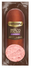 Мясорубская с чесноком в/к в/у срез 300гр Стародворье