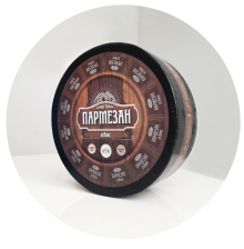 Пармезан деЛюкс 45% цилиндр ~7кг/~16кг (созрев 9мес) Молочный Мир РБ