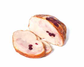 Перепелка с клюквой (рулет) копчено-вареный Деликатес МК ~550гр