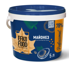 Майонез проф. 78% 5л (ведро) Эфко Фуд РФ