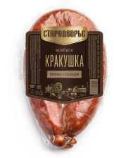 Колбаса Баварушка Кракушка пряная с сальцем Стародворье 300гр