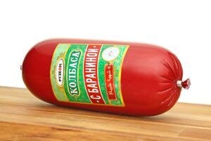 С бараниной колбаса вареная п/а 1кг 1/10шт Рузком