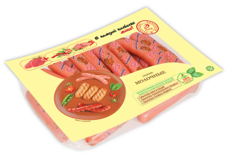 Сосиски Молочные п/а газ Иней ~1,4кг