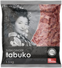 Имбирь мар.розовый 1,5кг (сух.вес 1 кг) 1/10шт Tabuko Китай)