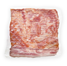 Бекон Классический ЗАМ б/ш к/в в/у нарезка 500гр 1/30шт ЭКО МК