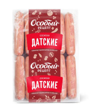 Сосиски Датские п/а ~1,5кг ТМ Особый рецепт )